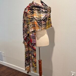 Burberry Vibrant Plaid Scarf
